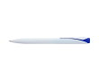 Pen van gerecycled kunststof met clip en blauwe Dokumental-inkt kleur blauw