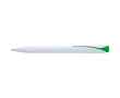 Pen van gerecycled kunststof met clip en blauwe Dokumental-inkt kleur groen
