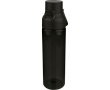 Stevige tritan drinkfles met kliksluiting en handgreep 750 ml kleur zwart