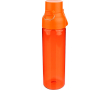 Stevige tritan drinkfles met kliksluiting en handgreep 750 ml kleur oranje