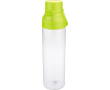 Transparante tritan fles met gekleurde dop en kliksluiting 750 ml kleur limoen groen