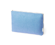 Gewatteerde laptophoes van GRS-gecertificeerd gerecycled katoen, 15” kleur blauw