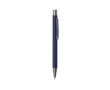 Voordelige pen van gerecycled aluminium met blauwe inkt Eco Alu kleur marineblauw