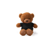 Knuffelbeer met polyester T-shirt en ultrazacht gevoel kleur zwart