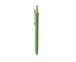 Matte balpen van gerecycled aluminium, blauwe inkt kleur groen