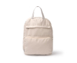 Opvouwbare rugzak van polyester en katoen met dubbele rits kleur beige