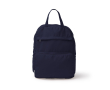 Opvouwbare rugzak van polyester en katoen met dubbele rits kleur marineblauw