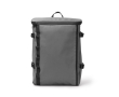 Rugzak van synthetisch leer voor laptop met rits 16'' kleur grijs