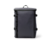 Rugzak van synthetisch leer voor laptop met rits 16'' kleur marineblauw