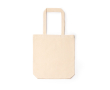 Katoenen tas met ritssluiting en bodemvouw 230 g/m² kleur naturel