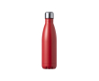 Roestvrijstalen drinkfles met schroefdop van staal, 550ml kleur rood