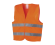 Veiligheidsvest van polyester met hoge zichtbaarheid XL kleur oranje