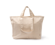 Tas van gerecycled katoen met rits en zakken 420 g/m2 kleur naturel
