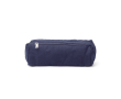 Toilettas van gerecycled katoen met buitenvak 300 g/m² kleur marineblauw