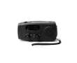 Multifunctionele noodradio met zaklamp en SOS-sirene 2000mAh kleur zwart