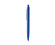 Balpen van gerecycled aluminium met details, blauwe inkt kleur koningsblauw