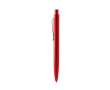 Balpen van gerecycled aluminium met details, blauwe inkt kleur rood