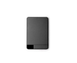 Magnetische powerbank van aluminium met snelladen 5.000 mAh kleur zwart
