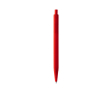 Klikpen met matte zeshoekige houder, blauwe inkt kleur rood