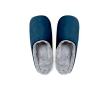 Unisex katoenen slippers met zachte badstofvoering kleur marineblauw