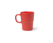 Keramische mok met matte afwerking 450 ml kleur rood