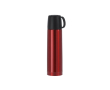 500 ml roestvrijstalen thermoskan met 130 ml bekerfunctie kleur rood