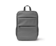 Laptoprugzak van synthetisch leer met dubbel compartiment 15'' kleur grijs