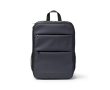 Laptoprugzak van synthetisch leer met dubbel compartiment 15'' kleur marineblauw
