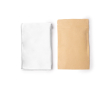 Lichte RPET-microvezelhanddoek met overlockrand 200 g/m2 kleur wit
