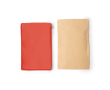 Lichte RPET-microvezelhanddoek met overlockrand 200 g/m2 kleur rood