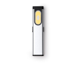 Ultraplatte dubbele zaklamp met magneet en clip, 3 standen kleur zilver