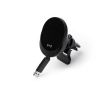 Draadloze autolader met oprolbare Type C-kabel 15W kleur zwart
