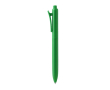 Pen met bijpassende klemclip, mat kunststof en blauwe inkt kleur groen