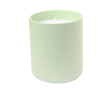 Vanille geurkaars in elegant keramiek potje kleur groen