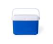 Vintage dubbelwandige koelbox met stevige handgreep, inhoud 4L kleur blauw