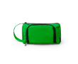 Toilettas van gerecycled polyester met bovenopening en handvat kleur groen