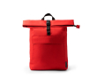 Eco polyester rugzak met uitbreidbaar hoofdvak voor 15'' kleur rood