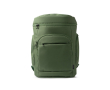 Gewatteerde rugzak van gerecycled polyester met bovenopening 15'' kleur donkergroen