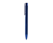 Aluminium balpen met matte metalen afwerking en blauwe inkt kleur koningsblauw