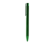 Aluminium balpen met matte metalen afwerking en blauwe inkt kleur groen