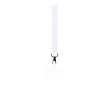 Polyester armband om tussen het hoesje en de smartphone te plaatsen kleur wit