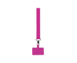 Polyester armband om tussen het hoesje en de smartphone te plaatsen kleur fuchsia