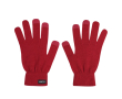 Touchscreen-handschoenen van zacht RPET polyester, one-size kleur rood