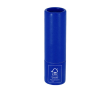 Lippenbalsem met SPF 15 in FSC-gecertificeerde verpakking van gerecycled karton kleur blauw