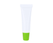 Lippenbalsem in crèmeformaat in witte tube met gekleurde dop SPF15 kleur groen