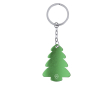 Kerstsleutelhanger van gerecycled aluminium in de vorm van een boom kleur groen