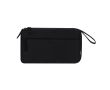 Reisspeciale RPET etui met kabelorganizer kleur zwart