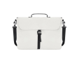 Laptophoes van zacht PU met verstelbare draagriem 15 inch kleur beige