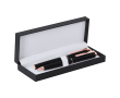 Pen en roller met matte afwerking in elegante etui blauwe inkt kleur zwart