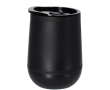 Take away mok met dubbele wand, ronde basis en deksel 320ml kleur zwart